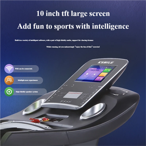 Tapis roulant intelligent électrique K450D-B avec écran LCD, fréquence cardiaque manuelle, vitesse maximale de 20 km/h, inclinaison manuelle pliable, durable, salle de sport, remise en forme à domicile - Product Image 5