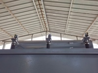 Cabine de peinture électrostatique manuelle à moteur PLC avec filtre de récupération détachable et entraînement par moteur