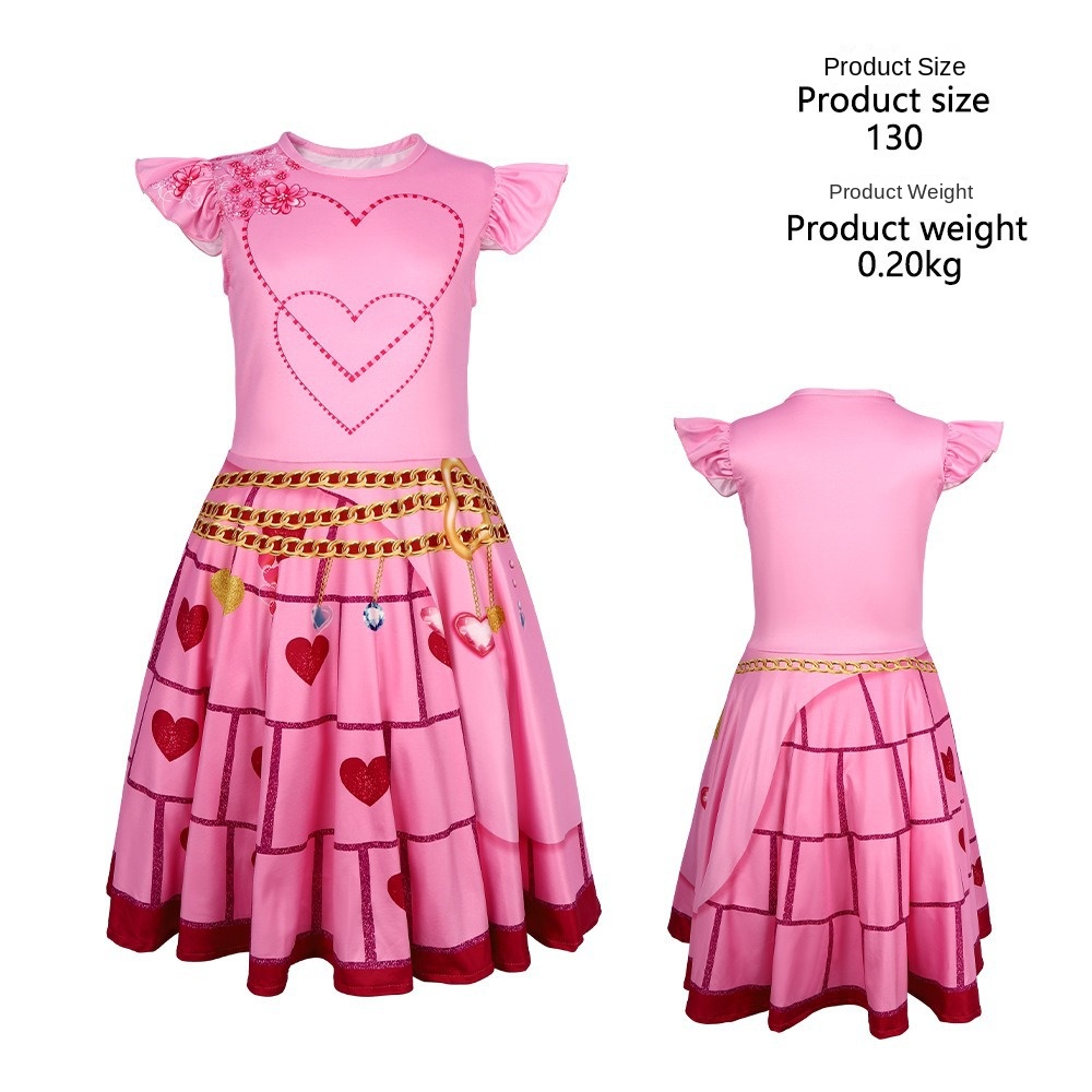 Vestido Descent Flysleeve-Rosa