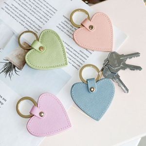 Heart-shaped Keychain Cute <b>Key</b> <b>Ring</b> Pendant Handbag Charms Decoration Business Gift Laser <b>Engraving</b> - Product Image 1