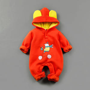 Vêtements pour bébés nouveau-nés en gros, coton biologique naturel, motif de dessin animé mignon, barboteuse pour nourrissons - Product Image 6