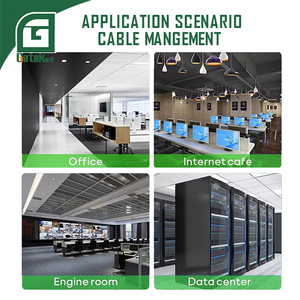 Geteknet OEM ODM Ngang 3/5/13 Vòng 19 Inch Mạng Quản Lý Cáp 1U 2U Giá Gắn Kim Loại Máy Chủ Giá Trong Kho - Product Image 5