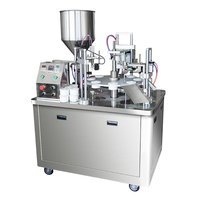 Machine de remplissage et de scellage semi-automatique pour tubes de confiture de fraises et sauce harissa pour tubes en aluminium pliables
