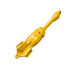 Ancre pliante en acier au carbone galvanisé à chaud jaune ISURE MARINE 1,5 kg, accessoires marins pour bateau, yacht, navire - Product Image 2