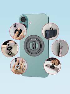 180 ° Flip 3-Mode magnétique Selfie anneau lumière LED pliable Rechargeable maquillage tableau de bord support de voiture téléphone portable tableau de bord de voiture - Product Image 3