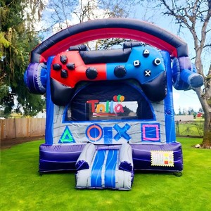 Château gonflable géant sur le thème des jeux vidéo pour fêtes d'enfants et <span class=keywords><strong>location</strong></span> - Product Image 1