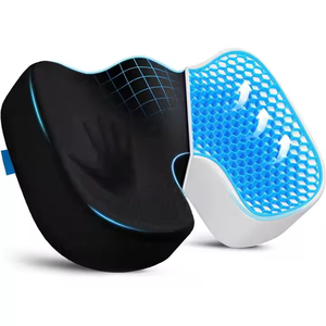 <span class=keywords><strong>Coussin</strong></span> de siège de fauteuil roulant et de bureau en <span class=keywords><strong>gel</strong></span> amélioré-<span class=keywords><strong>Coussin</strong></span> orthopédique antidérapant en <span class=keywords><strong>gel</strong></span> et mousse à mémoire de forme Coccyx pour la douleur au coccyx - Product Image 3