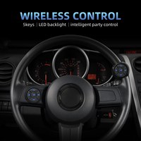 Télécommande multimédia sans fil à bouton Bluetooth pour voiture, moto, volant de vélo MP3, lecture de musique pour IOS, téléphone et tablette Android
