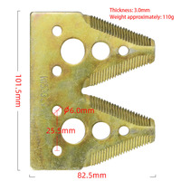Lames de coupe pour ensileuse broyeur couteau mobile lame d'herbe lames de récolteuse de fourrage pour Kubota John Deere récolteuse