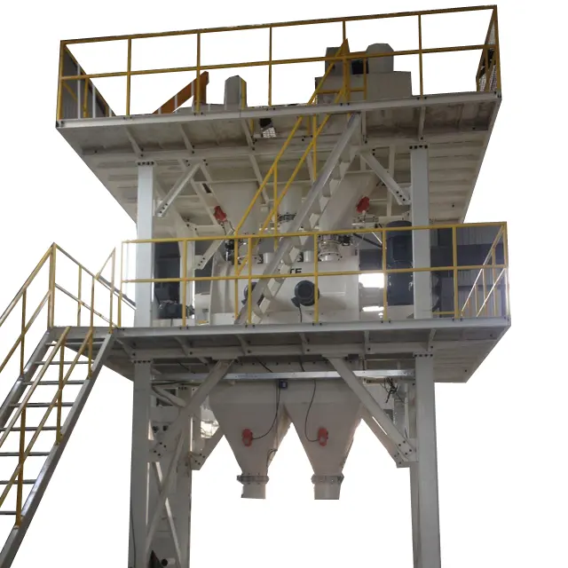 Planta mezcladora de mortero de cemento seco Línea de producción de mortero seco tipo torre