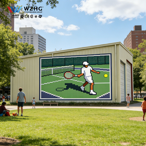 Estructura de Acero para Cancha de Tenis de Gran Envergadura con Diseño Moderno, Acero Galvanizado Resistente para Resorts - Product Image 1