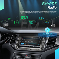 Podofo 4 + 64GB 7 ''Android Autoradio sans fil Carplay & Android Auto GPS WiFi BT FM RDS pour VW/PASSAT/SKODA/POLO/FABIA/GOLF 5/6