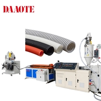 Ligne d'extrusion de tuyaux flexibles en plastique PE PP pour tuyaux de drainage de climatiseur, tuyaux ondulés à paroi simple