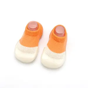 Supplier Cute Kids Baby Anti Slip Safety Floor Home Outdoor Sock Shoes Soft Knitted Compression Socks