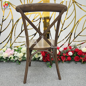 Sedia classica Design in legno solido X schienale sedie per banchetti di nozze feste all'aperto uso Hotel - Product Image 3
