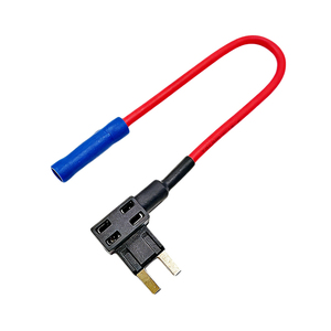 블레이드 퓨즈 탭 홀더 어댑터 4가지 유형 제공: 표준, 미니, 마이크로2, 로우 프로파일16 AWG 2핀 와이어 하네스 - Product Image 3