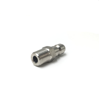 3/8nch filetage NPT mâle haute pression S.S. Mini prise à connexion rapide
