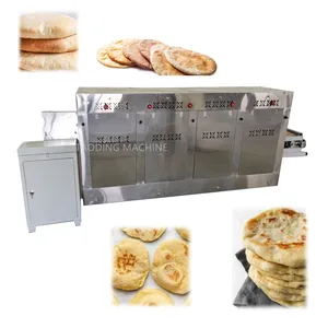 Elektrische Broodpersmachine Chapati Productielijn Automatische Pitabroodroti Maker Pizzadoos Vormmachine