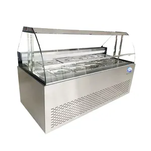 Commercial Supermarket Chilled meat refrigerated deli display fridge