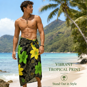 Gonna Avvolgente <span class=keywords><strong>Sulu</strong></span> Personalizzata delle Isole Salomone con Motivo Floreale Etnico Produzione ODM - Product Image 4