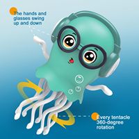 Jouet Pieuvre Dansante Intelligente Explorateur à Tentacules Rampeur Dansant Capteur d'Obstacles Automatique Jouets Pieuvre Électrique Qui Rampe