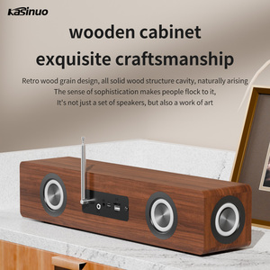 Nuova Tendenza Soundbar in Legno Sistema Acustico Musicale 45W HIFI Stereo Altoparlante Surround per Esterni Altoparlante BT con Radio FM e Orologio - Product Image 3