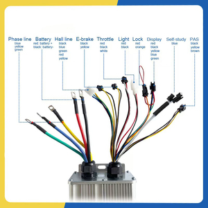 Kit de Conversión de <span class=keywords><strong>Bicicleta</strong></span> Eléctrica con Motor de Cubo sin Engranajes HH 20*4.0 de 20 Pulgadas, 36V-72V 1000W-1500W, Pantalla LCD y Neumático Ancho - Product Image 2
