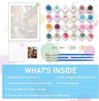 Kit de peinture murale personnalisée par numéros SONGWOO ART pour adultes débutants, paysage acrylique DIY