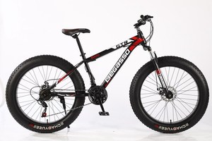 Bicicleta de Montaña para Playa/Nieve de Velocidad Variable, Suspensión Delantera, Doble Disco, Cuadro de Acero al Carbono, Neumáticos Extra Anchos 4.0 para 003 003 003 - Product Image 4
