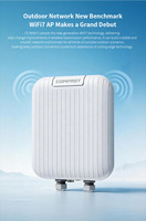 Punto de Acceso WiFi 7 COMFAST de 3600 Mbps con Cobertura Direccional para Exteriores, Repetidor 2.4G y 5G, Router Inalámbrico AP