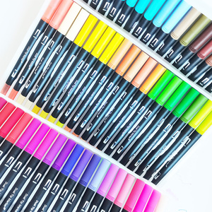 <span class=keywords><strong>2025</strong></span> nóng bán kép lời khuyên màu đen nghệ thuật đánh dấu sản phẩm mới đôi Bút Đánh Dấu thiết lập bao bì - Product Image 2