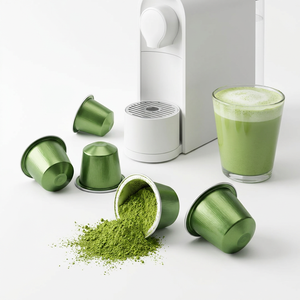 Cápsulas de Té Matcha, Té Verde Instantáneo en Polvo, Compatible con Máquinas Estilo Nespresso, Grado Ceremonial, Múltiples Opciones de Sabor - Product Image 1