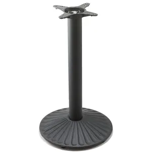 Bar Pierre Graisse Ronde Table Basse Stand Jambes Noir Mexicain Espagnol En Fer Forgé Poudre Revêtement Table À Manger Support Pour Jambes