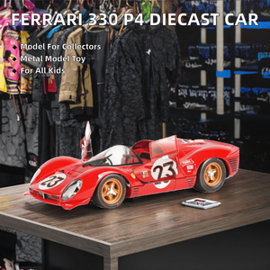 รถโมเดลสะสม Bburago 1:24 สำหรับ 330 P4 Daytona 1967 รถสปอร์ตอัลลอยด์แบบหล่อขึ้นรูป - Product Image 2