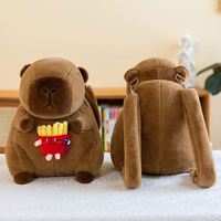 Nouveau sac à dos en peluche Capybara, cadeau créatif pour étudiant, petit sac à dos tendance transfrontalier avec rembourrage en coton PP pour les 14 ans et plus