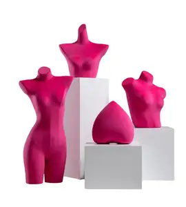 Coloré velours Sexy femme sous-vêtements Mannequin haut du corps dame Mannequin demi-corps Lingerie affichage Mannequin