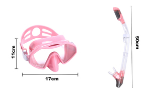 ホットセールカスタムガールズボーイズ水中シリコンスイミングダイビングシュノーケルセット - Product Image 4