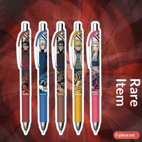 Stylo gel à pression Ninja Anime de 5e génération, vente chaude, pour les étudiants, papeterie, école, bureau, fournitures d'écriture quotidiennes, figurine d'anime