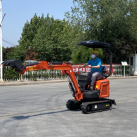 Mini-excavatrice sur chenilles Rhinoceros KS10-8, fournie directement par l'usine, 1,0T (1000KG), avec moteur Kubota, prix compétitif