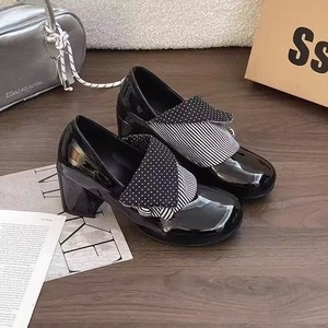 Nuevos Zapatos de Tacón Alto Estilo Francés Vintage para Mujer, con Punta Redonda, Diseño de Puntos, Tipo Mary <span class=keywords><strong>Jane</strong></span>, Antideslizantes, con Tacón de 3 cm - Product Image 4