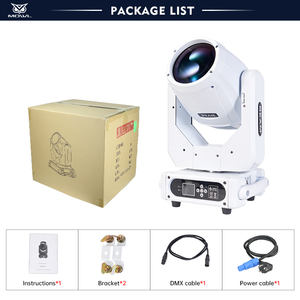 MOWL Blanche DMX Petite Sharpy 230W 7r 230 Projecteur Lyre à Effet Arc-en-ciel pour Mariage Scène Bar Discothèque - Product Image 2