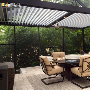 <span class=keywords><strong>Auvent</strong></span> de jardin, <span class=keywords><strong>auvent</strong></span> imperméable, gazebo motorisé <span class=keywords><strong>en</strong></span> métal 4x3, kits de toit à lames orientables pour l'extérieur, système de pergola bioclimatique <span class=keywords><strong>en</strong></span> aluminium - Product Image 5