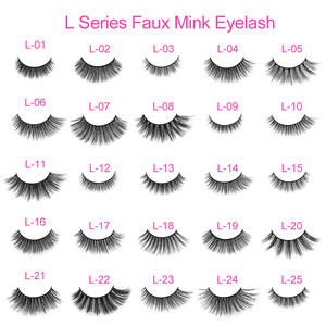 L06 Synthétique Cils Vendeurs Synthétique Vison Extensions De Cils 25mm Faux Vison Cils - Product Image 5