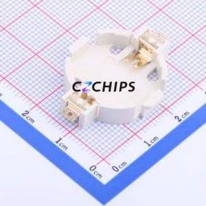 BS-12-B4AA001 Button & Strip Battery Connector SMD Connector Battery Holder CR2032 Phosphor Bronze - Product Image 1