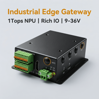 Computadora Industrial Integrada Programable con RS485/RS232/CAN/GPIO/GPS/WIFI/4G LTE/LoRaWAN, para Montaje en Riel DIN, IoT, Linux