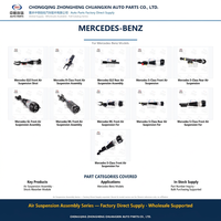 Pour Mercedes-Benz Classe ML, ensemble de suspension pneumatique avant, amortisseur pneumatique avant