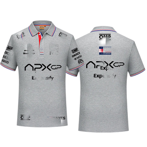 F1 Racing Car Movie Racer APXGP Same Style POLO t-shirt a maniche corte con colletto largo intorno alla parte superiore del colletto - Product Image 5