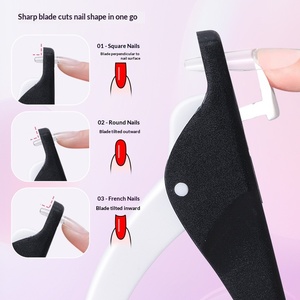 Ciseaux et coupe-ongles portables en acier inoxydable anti-éclaboussures, design à bouche plate, pour la coupe des <span class=keywords><strong>cuticules</strong></span> et le façonnage des ongles, vente en gros - Product Image 2