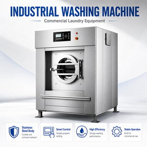 Fully Automatic Commercial Laundry <b>Washer</b> for Laundromat Self-Service Business - Product Image 1