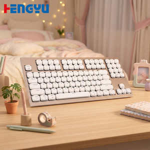 Nouveau clavier mécanique sans fil 102 touches, trois modes, hot-swappable, silencieux, pleine taille, anti-ghosting, Kailh, LED, USB Type-C, design gaming - Product Image 1